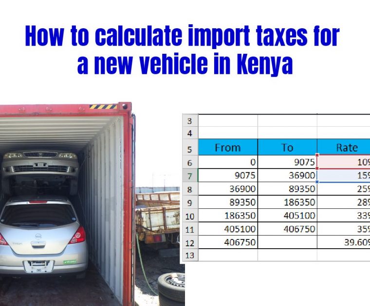 How to calculate import taxes for a new vehicle